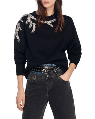 Sandro - Marceau Embellished Sweatshirt