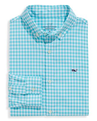 Vineyard Vines - Boys' Gingham Performance Shirt - Little Kid, Big Kid