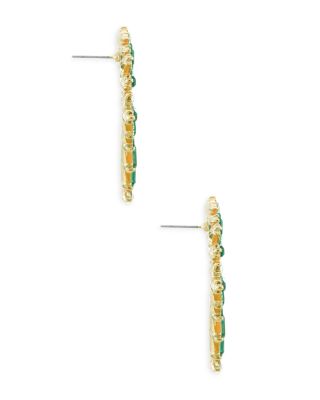 Open Circle Stardust Earrings in 18K Gold Plate