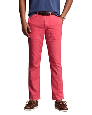 Polo Ralph Lauren Classic Fit Trousers In Pale Red