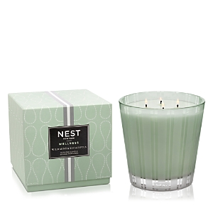 Shop Nest New York Nest Fragrances Wild Mint & Eucalyptus Luxury 4 Wick Candle In Green