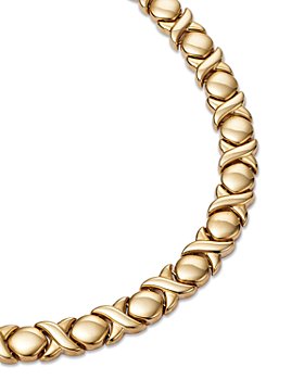 Bloomingdale's - XOXO Collar Necklace in 14K Yellow Gold, 17" - 100% Exclusive