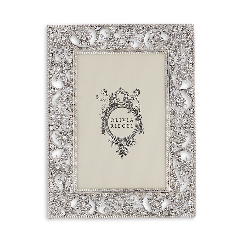 Olivia Riegel Flora Frame, 4 X 6 In Silver