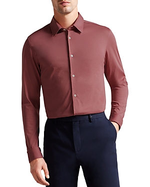 TED BAKER MARROS LONG SLEEVE JERSEY SHIRT