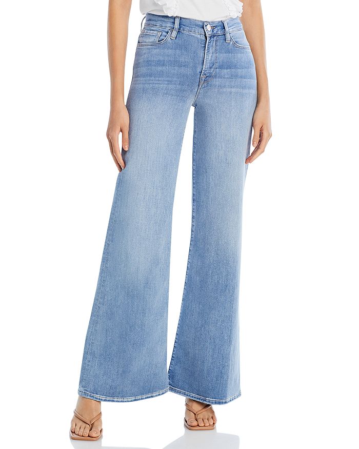 FRAME Le Palazzo High Rise Wide Leg Flare Jeans in Humphrey ...