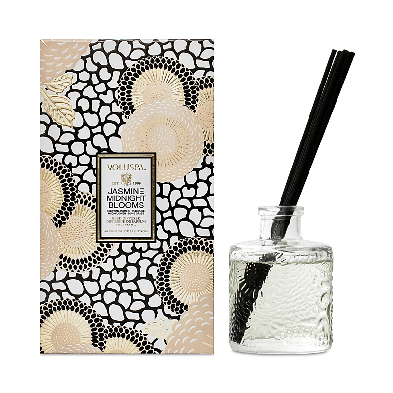 Voluspa Jasmine Midnight Blooms Reed Diffuser
