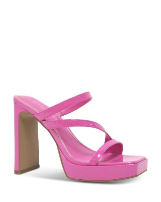 Women's Tala Strappy Slip On High Heel Sandals In Fuschia Patent