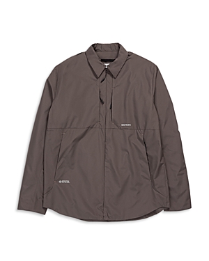 Shop Norse Projects Jens Gore-tex Infinium 2.0 Shirt Jacket In Heather Brown