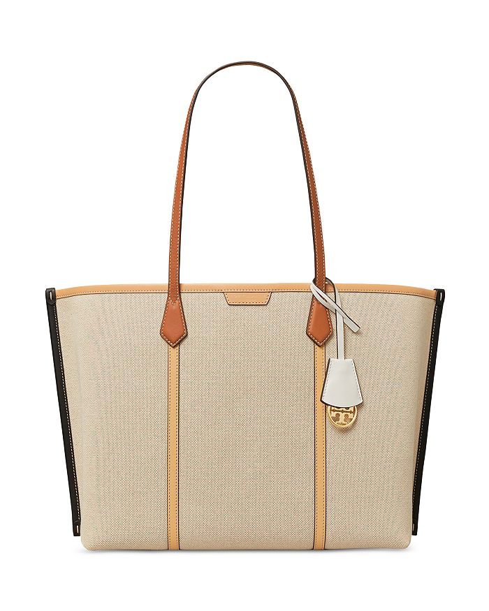 Tory Burch Perry Canvas Triple-Compartment Tote | Bloomingdale's