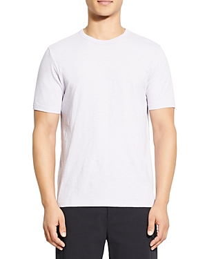 Theory Essential Crewneck Short Sleeve Tee In Misty Haze