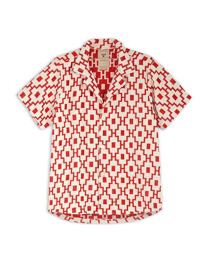 OAS Machu Terry Short Sleeve Camp Shirt | Bloomingdale's