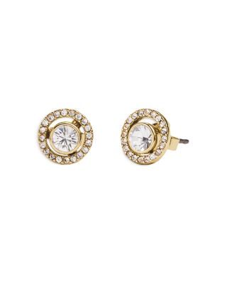 COACH - Halo Pav&eacute; Stud Earrings