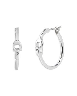 Interlocking Logo Hoop Earrings