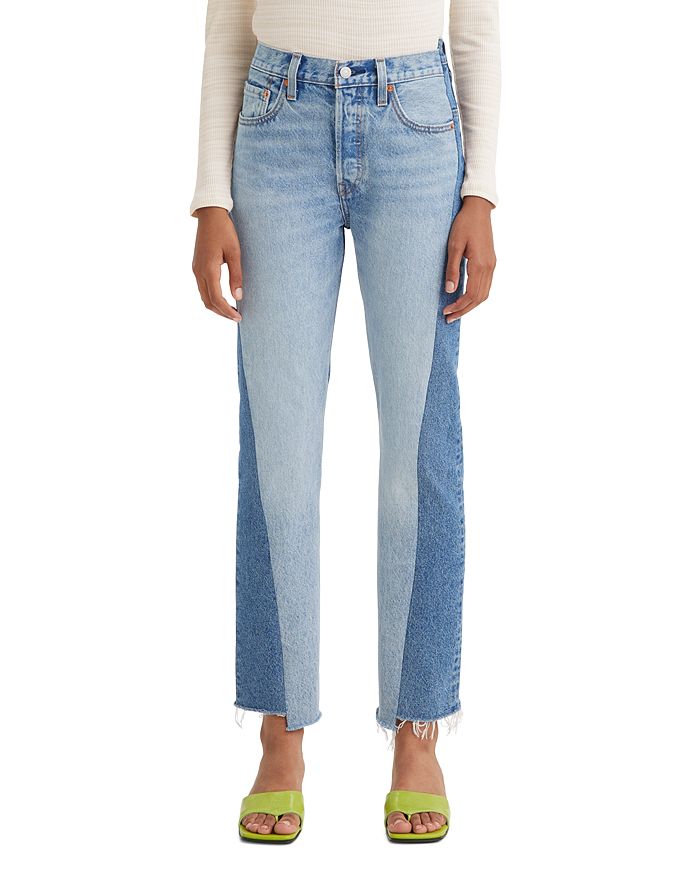 Levi's 501 Spliced High Rise Straight Jeans in Waste Not Want Not ...