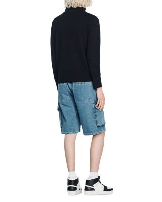 Zip Front Wool Cardigan