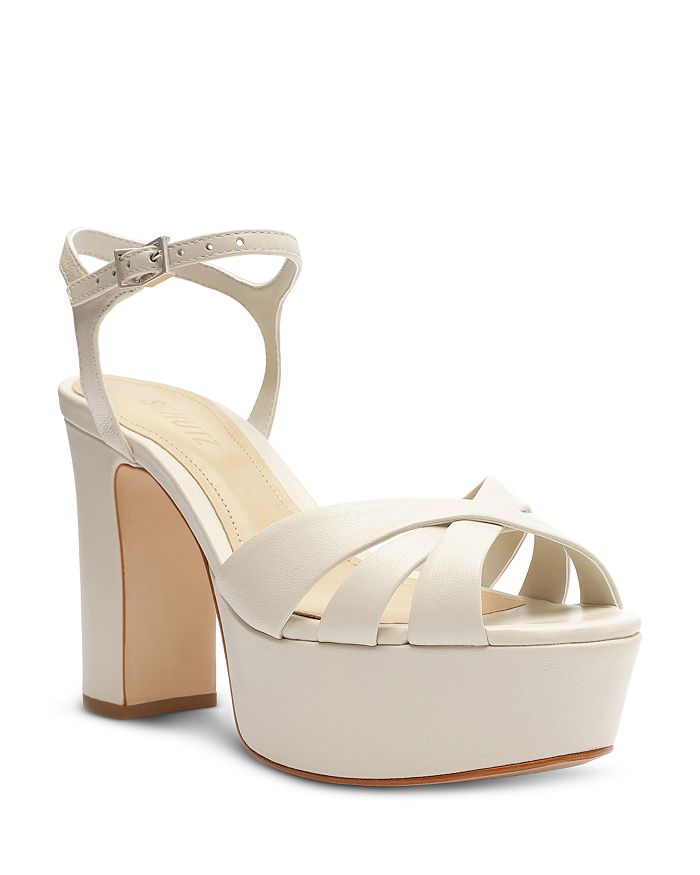 SCHUTZ Women's Keefa Ankle Strap Slingback Platform Sandals