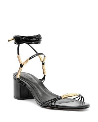 SCHUTZ Women's Amunet Ankle Tie High Heel Sandals Bloomingdale's - Main Image