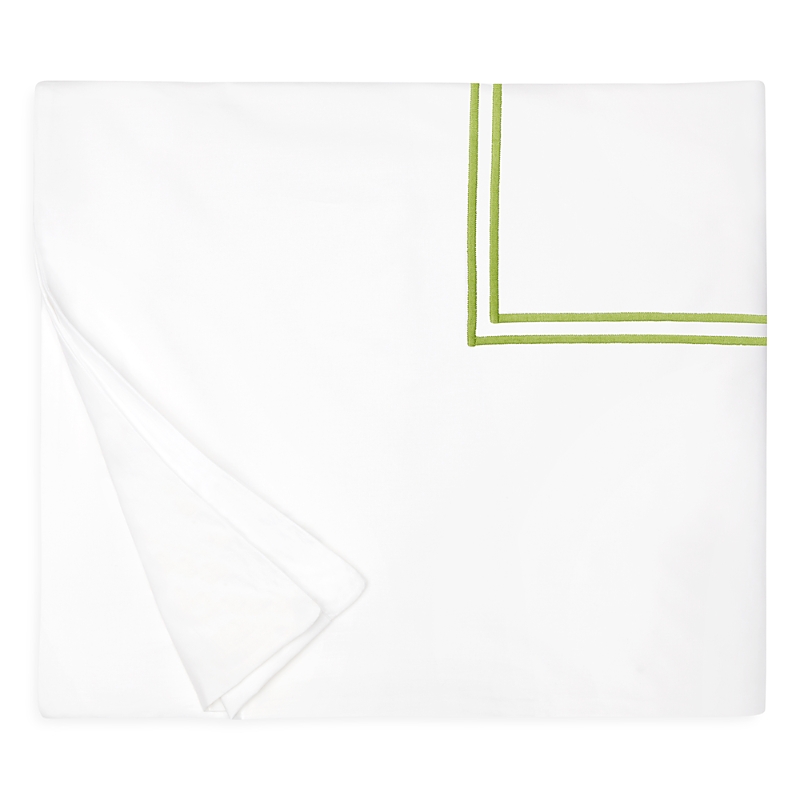 Sferra Grande Hotel Duvet Cover, King In White/fern