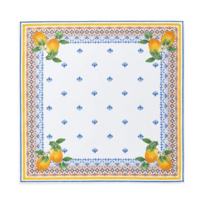 Capri Lemon Tablecloth, 70" x 70"