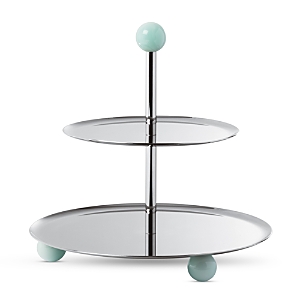 Sambonet Penelope Sterling Silver 2 Tier Pastry Stand