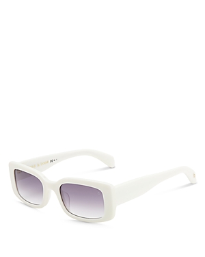 Shop Rag & Bone Rectangular Sunglasses, 52mm In White/purple Gradient