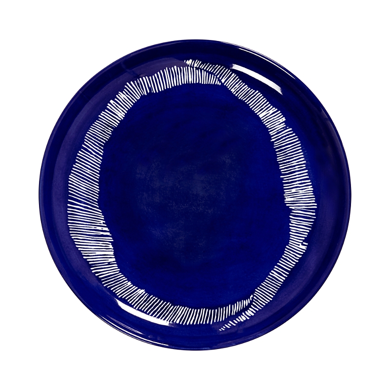 Serax Feast By Ottolenghi Medium Plate In Blue/white