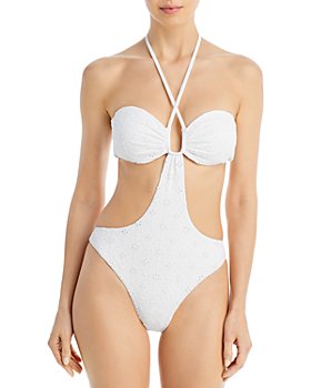 L*Space - Marina Eyelet One Piece Swimsuit