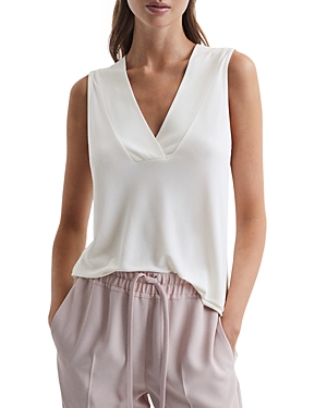 REISS TAYLOR V NECK SHELL