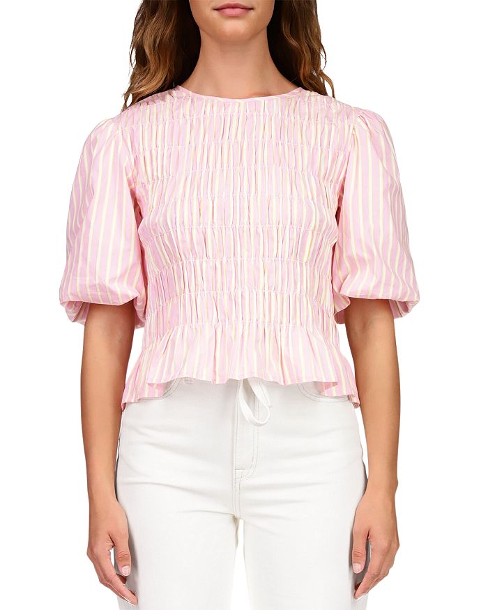 Sanctuary Together Again Smocked Puff Sleeve Top | Bloomingdale's