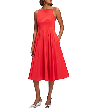 Theory Luxe Strappy Back Cotton Blend Dress In Grenadine
