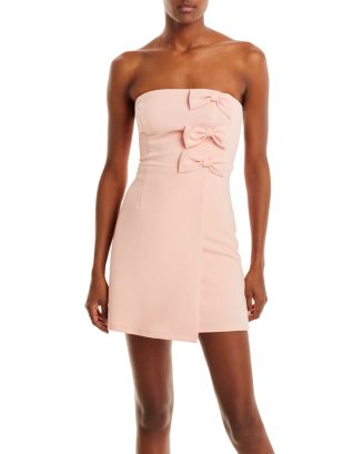 AQUA Bow Mini Dress - 100% Exclusive | Bloomingdale's