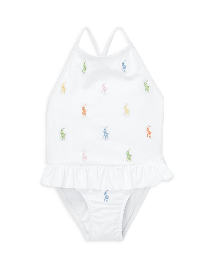 Ralph Lauren Girls Polo Pony One Piece Swimsuit Baby
