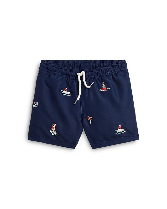 Ralph Lauren Boys' Traveler Embroidered Swim Trunks Little Kid, Big Kid Bloomingdale's