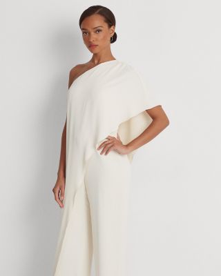ワンピースその他 Margaux Lonnberg White wool-blend Lauren jumpsuit MARGAUX LÖNNBERG White wool-blend Lauren jumpsuit