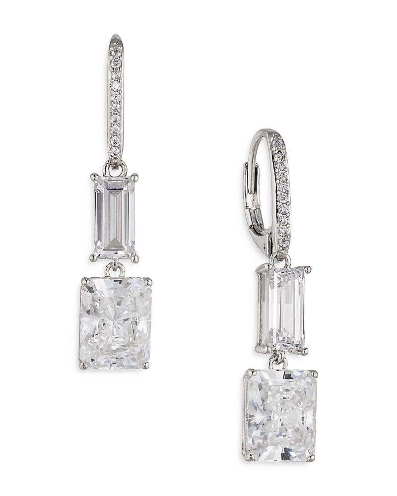 NADRI INVITATION ONLY CUBIC ZIRCONIA DOUBLE DROP EARRINGS