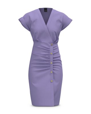 Pinko Asymmetric Button Front Dress