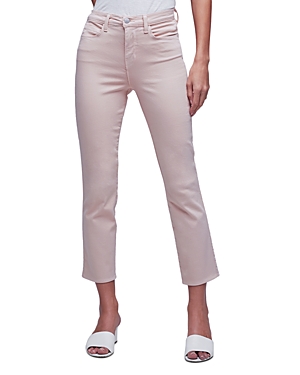 Alexia High Rise Cropped Slim Jeans in Petal