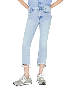 FRAME LE CROP MINI MID RISE BOOTCUT JEANS IN YORBA CHEW