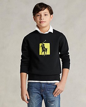 Ralph Lauren - Boys' Big Pony Logo Double-Knit Sweatshirt - Little Kid, Big Kid