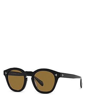 Shop Oliver Peoples Boudreau L.a. Square Sunglasses, 48mm In Black/brown Solid