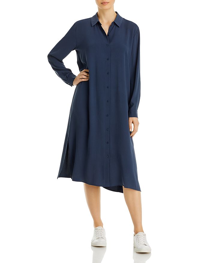 white christmas dresses Eileen Fisher Dress Denim L main image 1