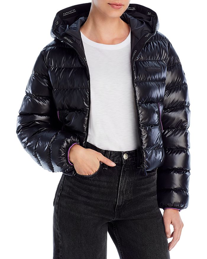Monogram Leather Hooded Down Jacket - Ready to Wear