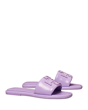 Tory Burch Double T Burch Slide In Lavender Cloud