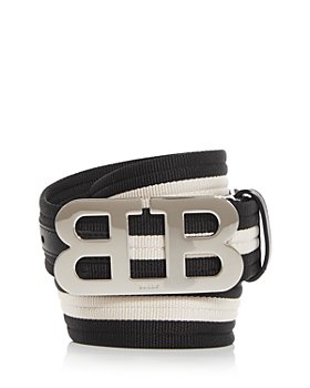 Bally - Men's Mirror B Striped Woven Belt