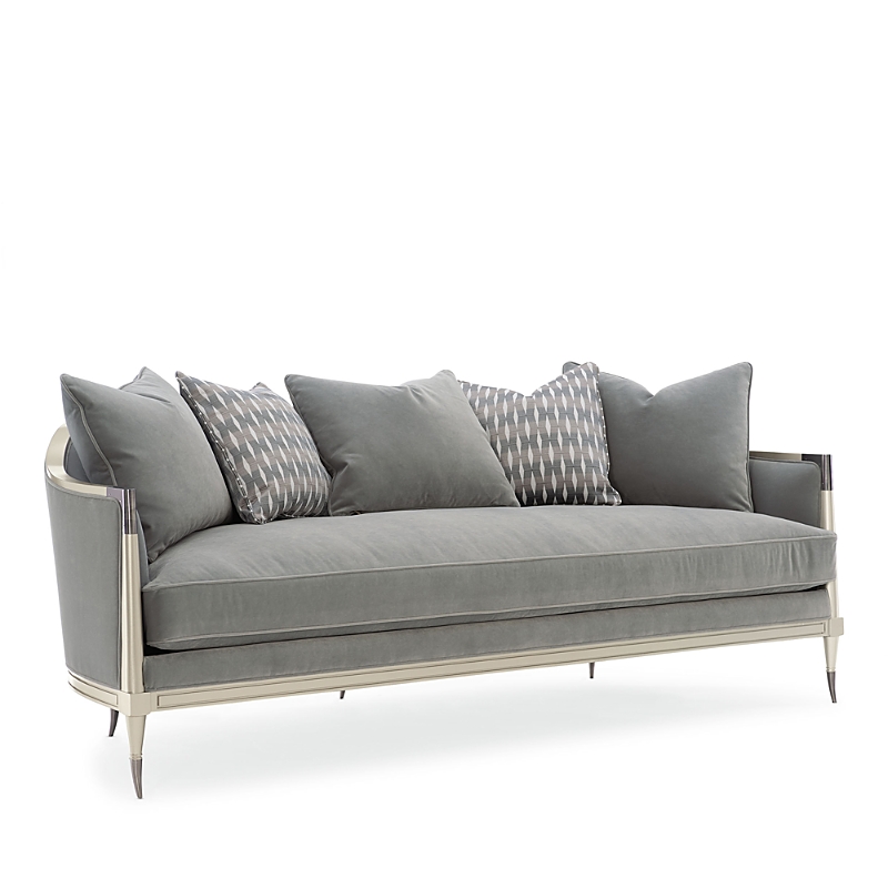 Caracole Splash Of Flash Sofa In Ash Gray