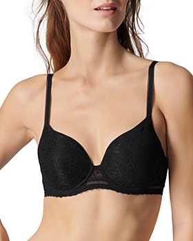 Women's Push Up Bra Back Butterfly Front Fastening Bra Wire Free Sexy Lace Bra  Underwire Padded T Shirt Bras Everyday Bra for Laides Gray : :  Fashion