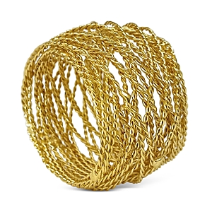 Aman Imports Twisted Wire Napkin Ring - 100% Exclusive In Champagne