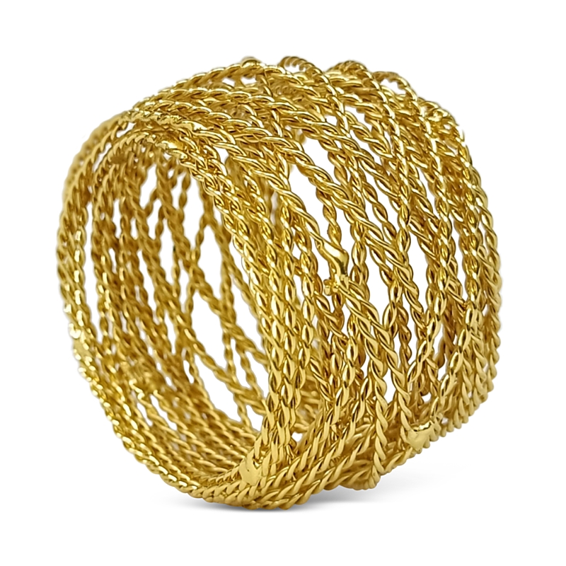 Aman Imports Twisted Wire Napkin Ring - Exclusive