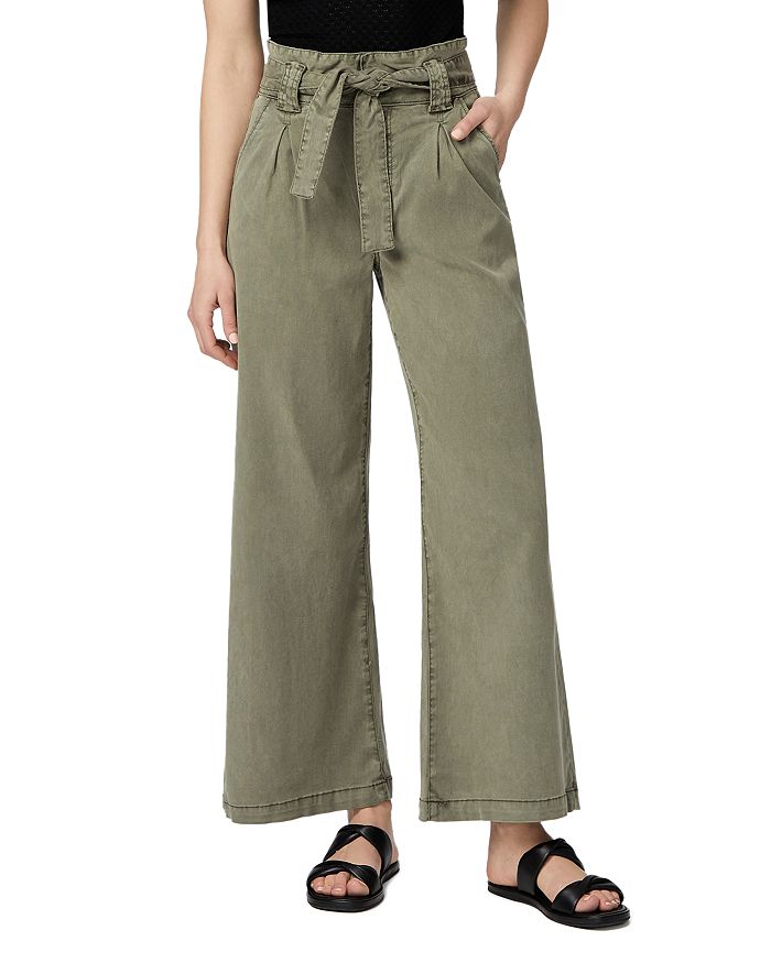 Straight Cut Pants With Monogram Elastic Belt - Ready-to-Wear