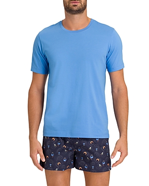 Hanro Cotton Living T-shirt In Sailing Blue